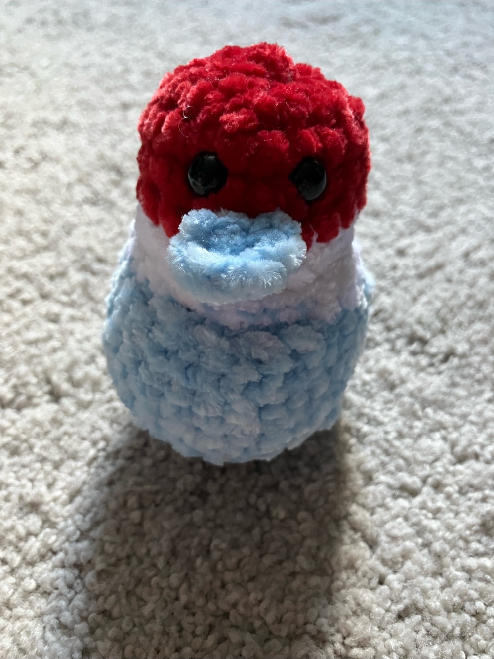 Crochet Duck Red White & Blue